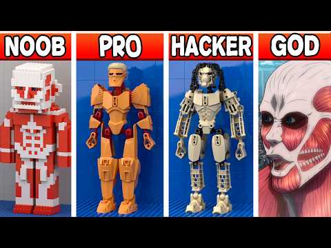 LEGO ALL Titans in Attack on Titan (COLLECTION №2)  : Noob, Pro, HACKER! / (Attack on Titan 2024)