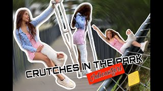 Crutches in the park Llc - Julicastgirl