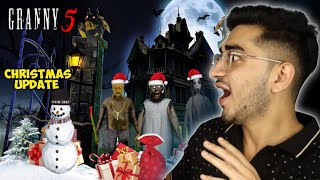 GRANNY CHAPTER 5 CHRISTMAS UPDATE | GRANNY HORROR GAMEPLAY | FLYMATE GAMER