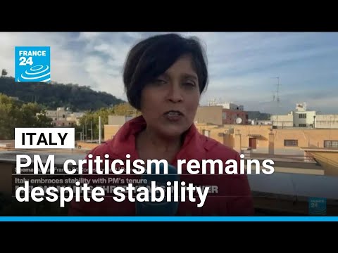 YouTube video thumbnail: Critics of Giorgia Meloni Remain Despite Newfound Stability for Italy
