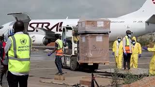 YouTube video thumbnail: Ebola Supplies Land in DRC as Outbreak Outpaces Response