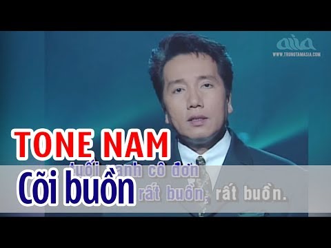 Cõi Buồn – KARAOKE | Tone Nam | Elvis Phương