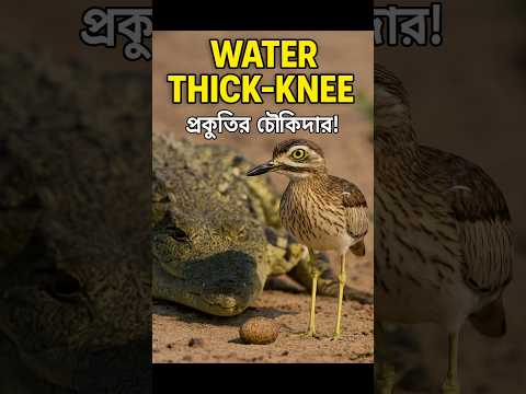 প্রকৃতির চৌকিদার – Water Thick-knee ও কুমিরের বন্ধুত্ব