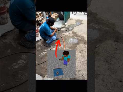 Minecraft Fishing Irl ๐ฃ #minecraft #minecraftmemes #minecraftirl