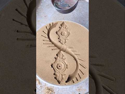 #satisfying #experiment #amazing #metal #art EP-1160 صهر المعادن بالرمل المذهل يصنع عنصرًا جديدًا