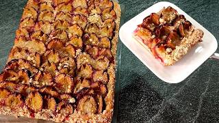Знаменитый Немецкий Сливовый Пирог на ТВОРОЖНОМ ТЕСТЕ! Самый БЫСТРЫЙ! ВКУСНЕЙШИЙ! Легкий и Недорогой