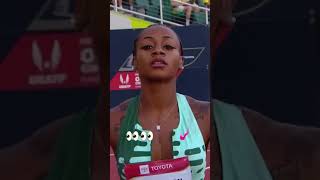Sha'carri Reachardsan 100 metre Sprinting | #shorts #sports #sprinting #olympics #olympics2024