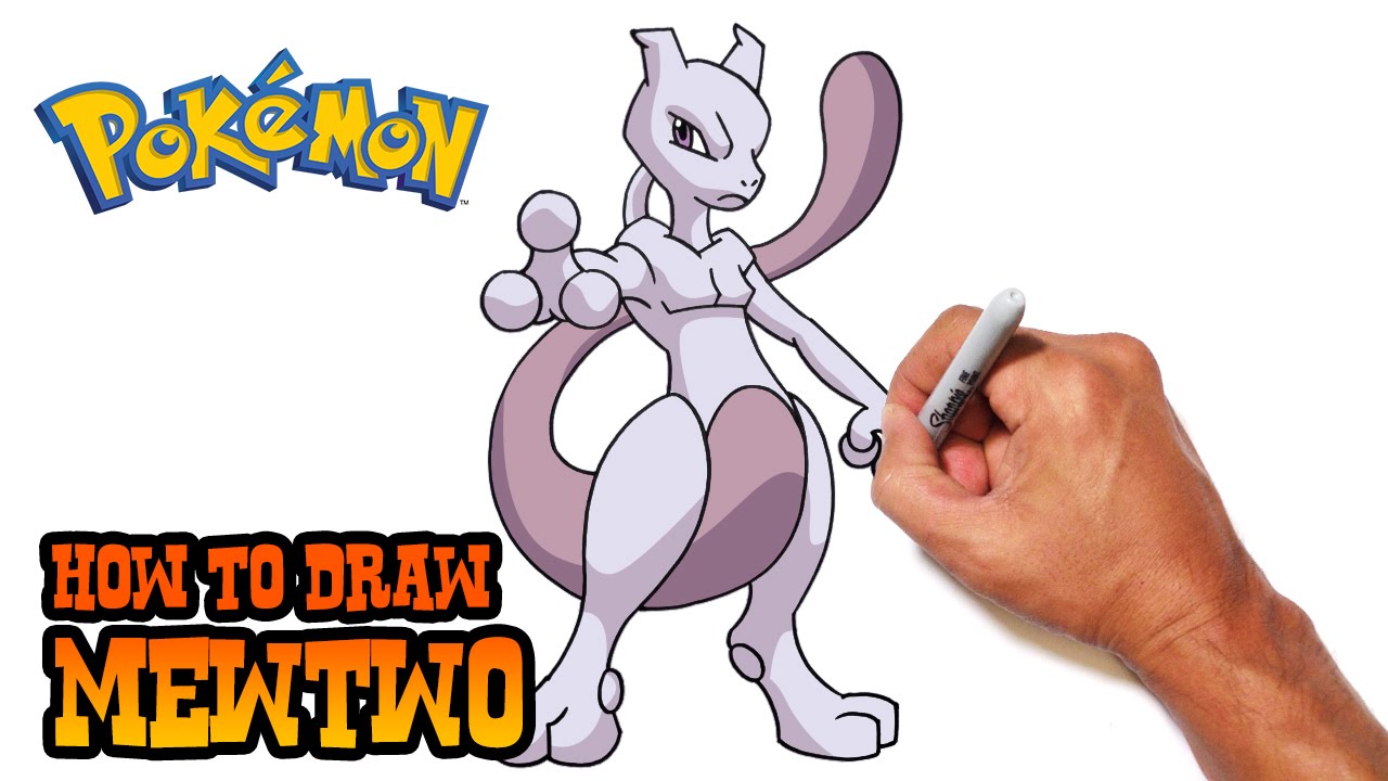 How to Draw Mewtwo - Pokemon
