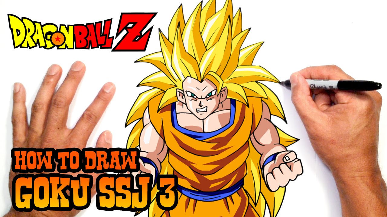 How to Draw Goku SSJ 3 - Dragon Ball Z