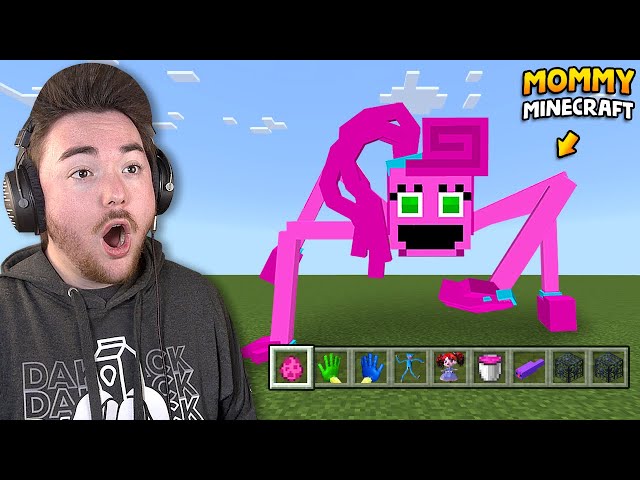 PLAYING THE MOMMY LONG LEGS MINECRAFT MOD... (so awesome)