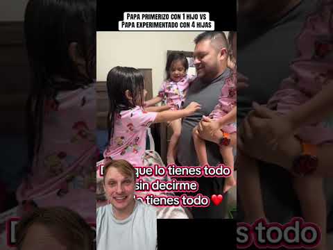 La diferencia entre un Papa primerizo con 1 hijo vs Papa Experimental con 4 HIJAS 😆😨#reacción