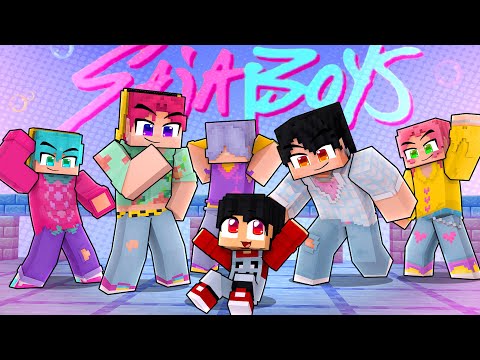 P3DRU foi adotado PELOS SAJA BOYS no Minecraft