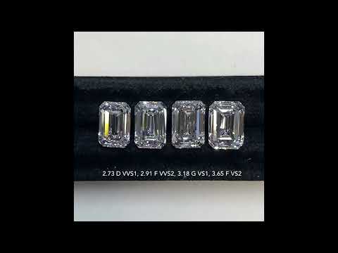 Lab Grown Emerald Cut Diamond Comparison