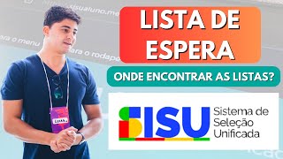 Começou HOJE a Lista de Espera do SiSU 2025