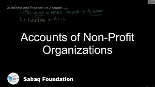 Accounts of Non-Profit Organizations