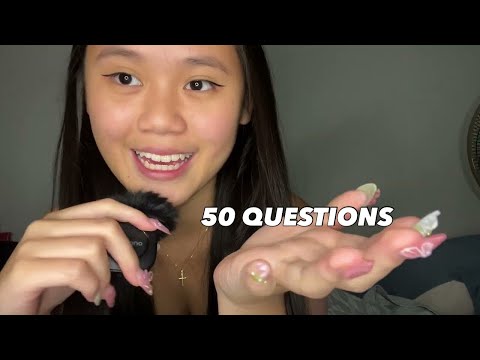 ASMR TMI TAG 😛 50 Questions Answered Honestly