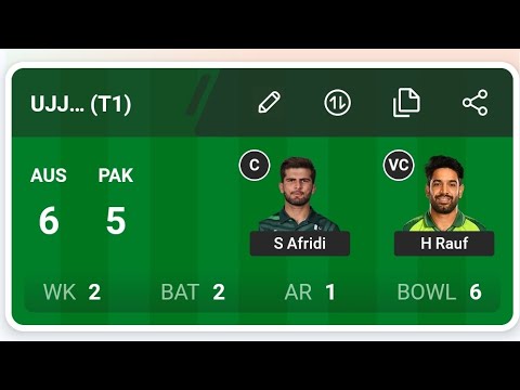 AUS Vs PAK Dream11 Prediction | AUS Vs PAK Dream11 Team | AUS Vs PAK Dream11 Prediction Today Match