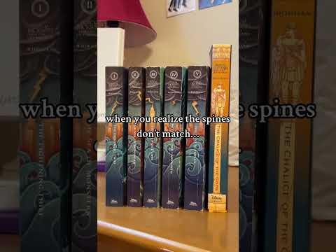buying the entire set so the spines match #percyjackson #booktok #pjo