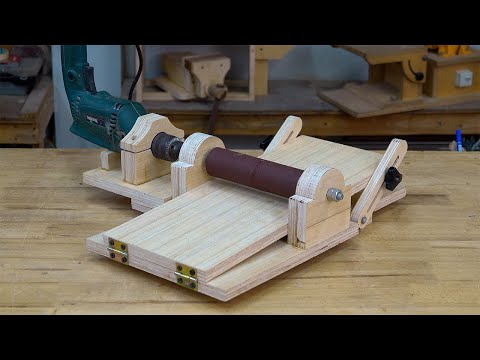 Turn Your POWER HAND DRILL into a Drum Sander in Minutes!