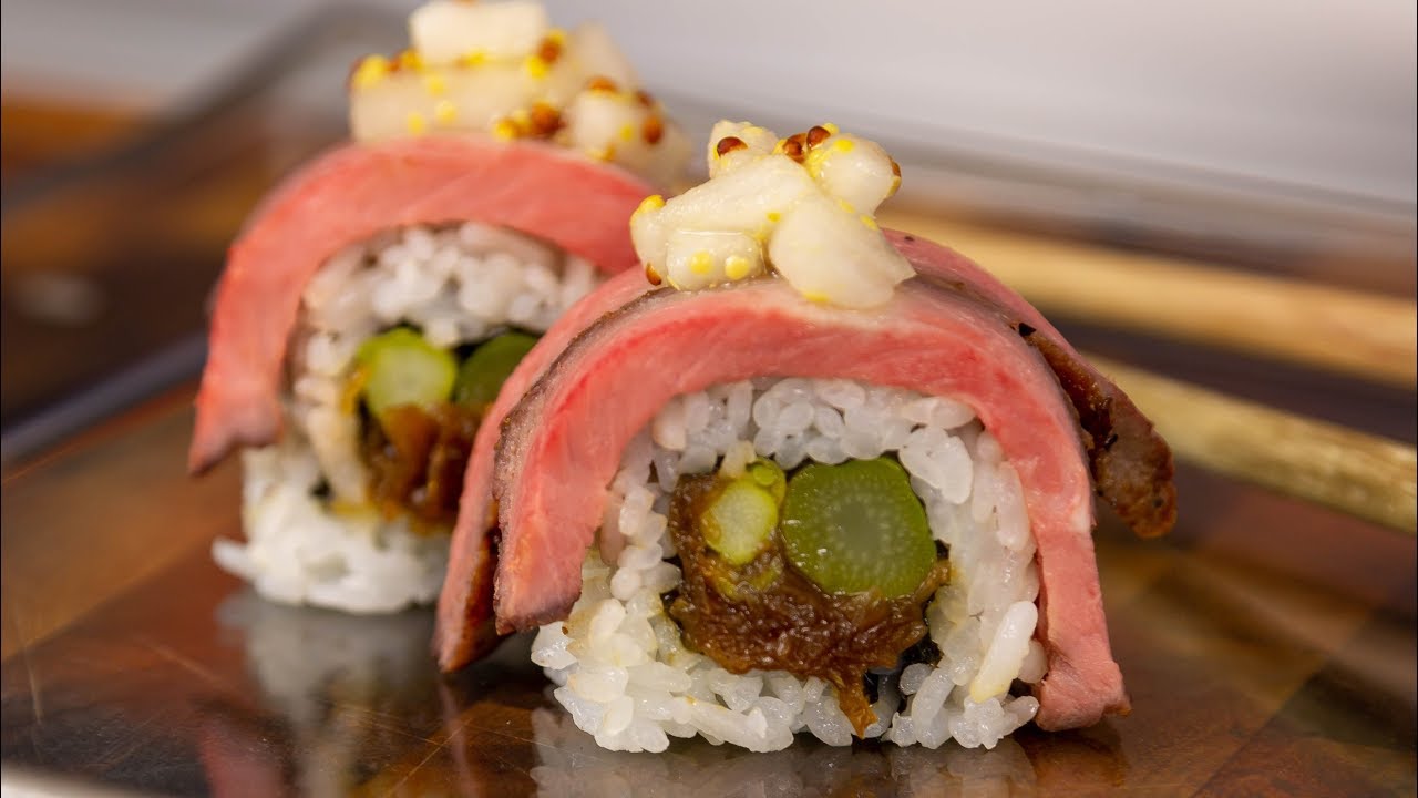 Dry Aged Steak Sushi Roll - How to Make Sushi Tutorial