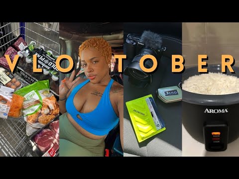 VLOGTOBER| Burnt OUT and broke DOWN! Let me catch yall up! Grocery Haul and new kitchen gadgets