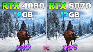 RTX 5070 vs RTX 4080 - Test in 11 Games