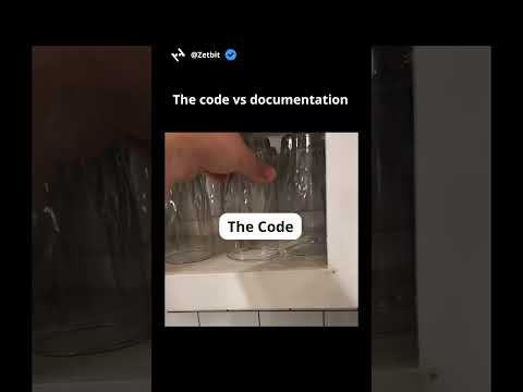 The code vs documentation #coding #softwaredeveloper #codinglife