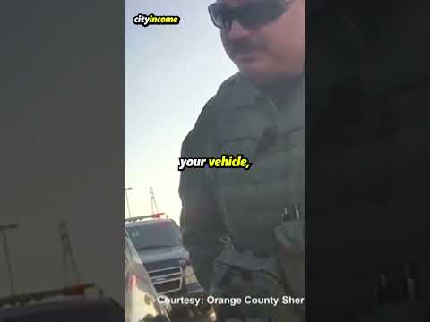 Women gets pulled over by her husband ?