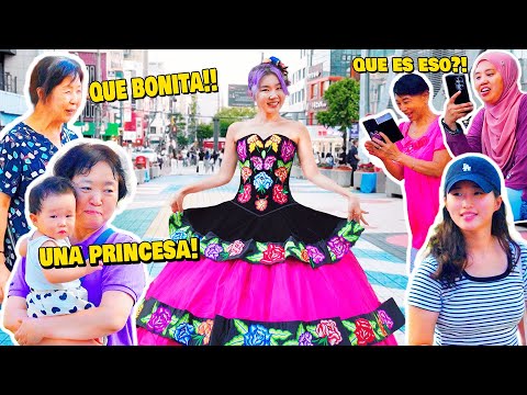 ESO PASA CUANDO PONES ROPA MEXICANA EN COREA l MIS QUINCEAÑOS PT2 l Chingu Amiga