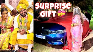 Husband Surprises Wife with Dream Car BMW 😍 | #surprisegift  #goawedding #konkani
