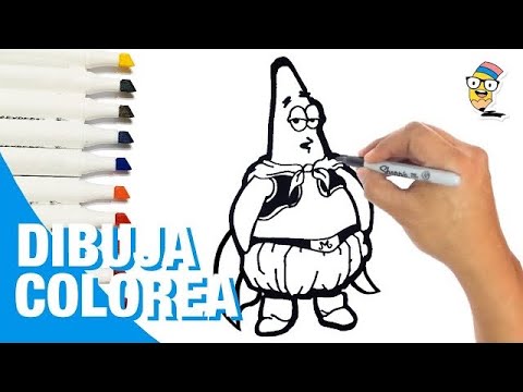 Como dibujar a PATRICIO Estrella Amigo de Bob Esponja 🌟✍️ | How to Draw SpongeBob