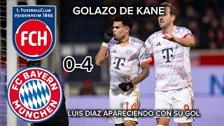 GOLAZOS DE LUIS DIAZ Y HARRY KANE PARA FINALIZAR EL AÑO | Heidenheim 0-4 Bayern Munich