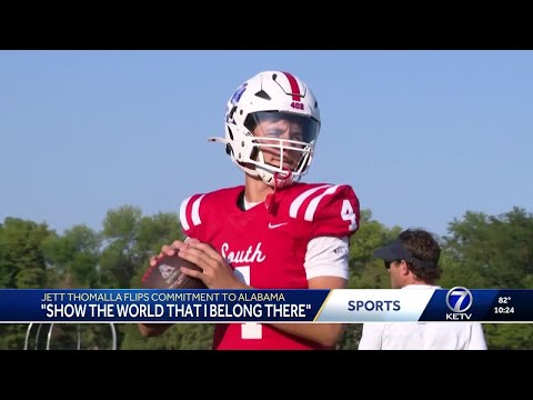 YouTube video thumbnail: Jett Thomalla Reflects on Commitment to Alabama