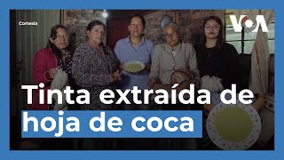 Diseñadoras colombianas promueven uso de tinta extraída de hoja de coca