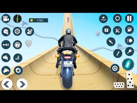 Beast Bike Mega Ramp Stunt #1 | Bike Game | Bike Racing Game #bikegame #games