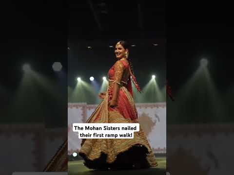 #Mohan Sisters lit up Dubai! 💥✨#their first ramp walk #from sisters to showstoppers is unstoppable🫶🏽