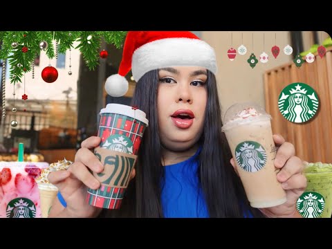 PROBANDO TODO EL MENÚ NAVIDEÑO DE STARBUCKS - SE VIENEN LOS VLOGMAS