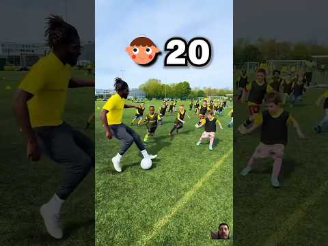 20 kids Stop A Pro Football Player #youtubeshorts #shortsfeed #shortvideo #footballshorts #shorts