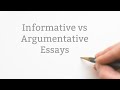 Informative vs Argumentative Essays