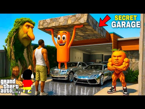 GTA 5: Franklin & Shinchan Journey to Diamond Supercars with Brainrot Animals in Secret Garage!