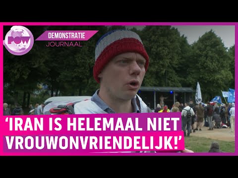 Demonstranten hopen op aanval Iran op NL: 'Liefst vandaag nog!'