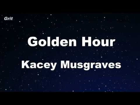 Golden Hour – Kacey Musgraves Karaoke 【No Guide Melody】 Instrumental