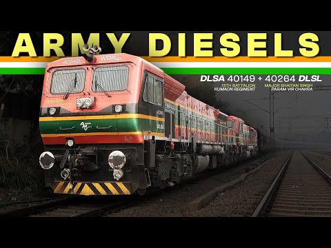 Double Diesel Indian Army Twins with Maharajas' Express | World's Leading Luxury Train