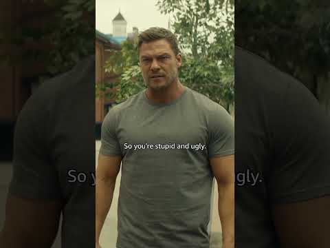 Can REACHER babysit me sometime? 😫 #REACHER #REACHERSeason3 #AlanRitchson #JackReacher #Shorts