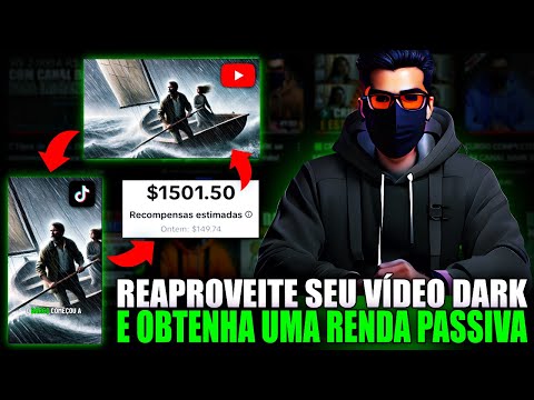 Reaproveite os Vídeos do seu Canal Dark no YouTube para Ganhar mais dinheiro com TikTok Dark