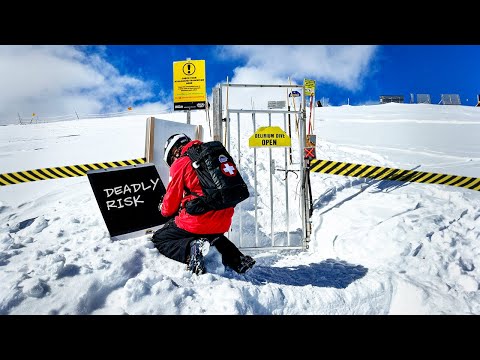 Skipiste wie Militärbereich ⚠️ Gefährlichste Ski-Abfahrt Kanadas (Delirium Dive)