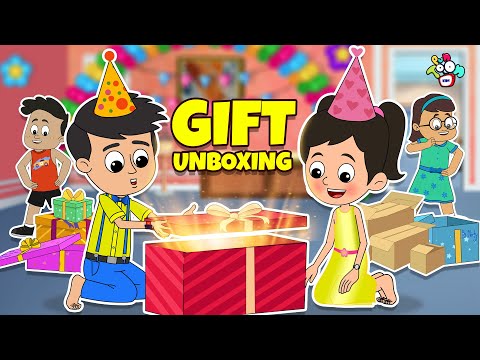 Gattu Chinki Ka Unboxing Special | Birthday Bash | Cartoon Video | Moral Story | PunToon Kids Hindi