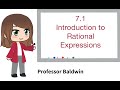 Rational Expressions and Simplification