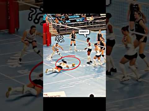 When a girl picked up a ball from the floor 😎 #ajithlalvolleyball #volleyballworld