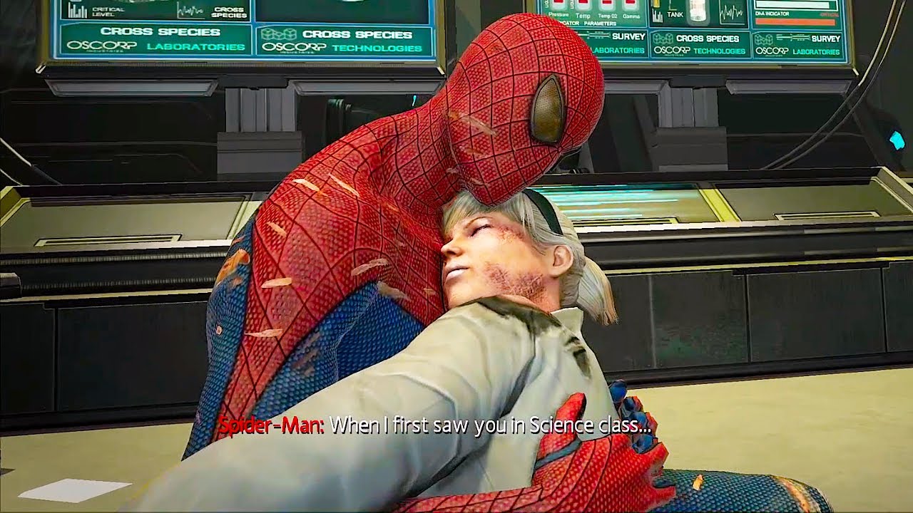 Spider-Man Saves Gwen From Dying Scene - The Amazing Spider-Man